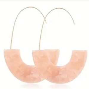 Pretty in Pink Hoop Bohemian Earrings NEW NWT
